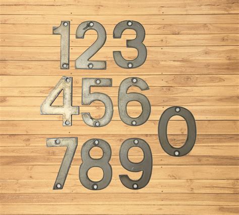 6 in modern metal house numbers|contemporary with oversized house numbers.